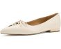 Londyn Lace-Up Nappa Leather Ballet Flats