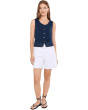 Valentina Button Down Sleeveless Top