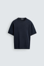 Zara ФУТБОЛКА ИЗ ЛЕГКОГО ХЛОПКОВОГО ТРИКОТАЖА 502267327-401-2