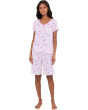 Petite V-Neck Tee & Bermuda Shorts Pajama Set