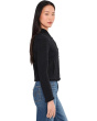 Petite Fringe Mix Knit Bomber Jacket