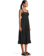 Taj Hemp Tiered Midi Sleeveless Dress