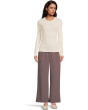 Rib Slub Long Sleeve Crew