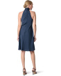 Charmeuse Halter Cocktail Dress