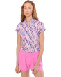 Fingerpaint Print Short Sleeve Polo