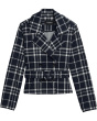 Cropped Trench Jacket with Belt