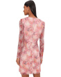 Printed Metallic Crinkle Dress