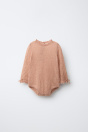 Zara ТРИКОТАЖНЫЕ КОМБИНЕЗОНЫ С ПЕРФОРИРОВАННЫМ РИСУНКОМ 495712152-942-1