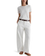 Fiona Hise Rise Barrel Chino in Powder