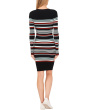 Striped Rib Long Sleeve Sweater Dress