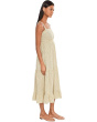 Taj Hemp Tiered Midi Sleeveless Dress