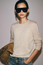 Zara СВИТЕР ИЗ 100% СВЕРХТОНКОГО КАШЕМИРА песочного цвета