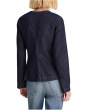 Collarless Jacket In Rinse