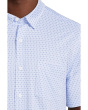Short Sleeve XC Flex Birdseye Flower Print Button Front Shirt