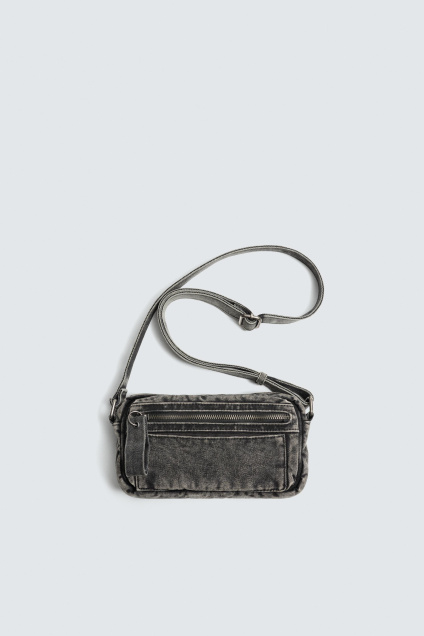 Zara Джинсовая СУМКА-НАКИДКА С ЭФФЕКТОМ СТИРКИ 505961189-802-3