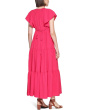 Flutter Sleeve Gauze Midi Dress