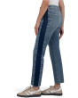 Kelsey High-Rise Ankle Flare Raw Hem Side Inset in Inerrant