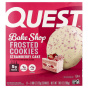 Quest Nutrition, глазированное печенье, клубничный торт, 8 шт. по 25 г (0,88 унции)