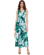 Sleeveless Matte Jersey Floral Maxi