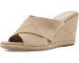 Fisella Cross Band Espadrille Wedge Sandals