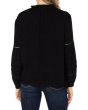 Long Sleeve Popover Shirred Blouse