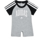 adidas Kids Комбинезон-реглан из вереска в 3 полосы (для новорожденных)
