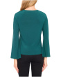 Pearl Bow Applique Long Sleeve Knit Top