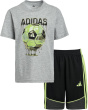 adidas Kids Комплект шортиков в цвет Хизер Колор-Блок (для малышей)