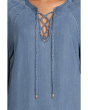 Chambray O'lei Lace-Up Dress