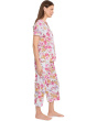 Short Sleeve Notch Top & Capri Pajama Set