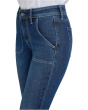 Petite Barbara Bootcut Rounded Utility Pocket Jeans in Dark Loire