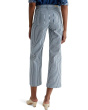 Kassie Mid-Rise Wide Leg Crop in Nordic Stripe Indigo Multi
