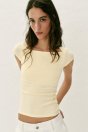 Zara ФУТБОЛКА С КВАДРАТНЫМ ВЫРЕЗОМ 511081935-300-2