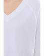 Long Sleeve Open V-Neck Sweatshirt