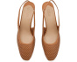 Klaire Perforated Leather Slingback Pumps