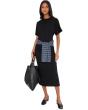 Short Sleeve Side Rouche Dress