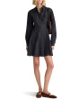 Seamed Shirt Mini Dress In Rinse