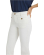 Straight Patch Pockets Jeans in Vintage White