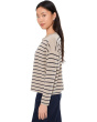 Petite Organic Linen Cotton Jewel Neck Sweater