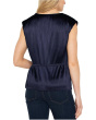 Short Sleeve Dolman V-Neck Peplum Knit Top