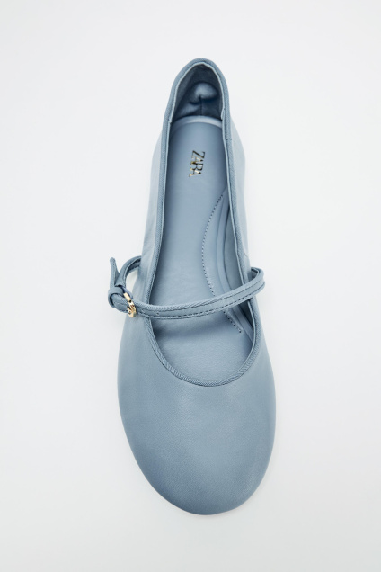 Zara КОЖАНАЯ БАЛЕРИНА 497995430-400-35