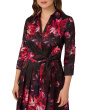 Printed Taffeta Shirt Dress