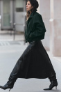 Zara Черные САПОГИ НА КАБЛУКЕ В СБОРКУ