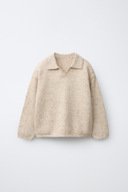 Zara СВИТЕР-ПОЛО BOTONATO 496110571-746-18