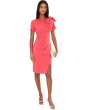 Pleated Bow Midi Dress