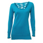 Designer-R_ckendekollet_pullover, t_rkis