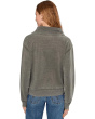Long Sleeve Draped Turtleneck Sweatshirt