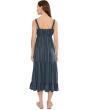 Taj Hemp Tiered Midi Sleeveless Dress