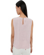 Sleeveless Crew Neck Blouse