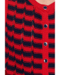 Isla Striped Button Front Vest